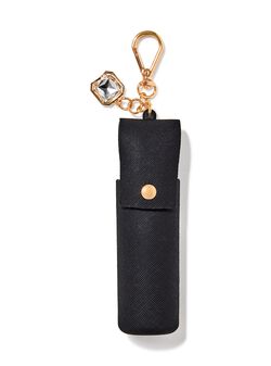 Textured Bling Charm Spray Sanitizer & Lip Holder