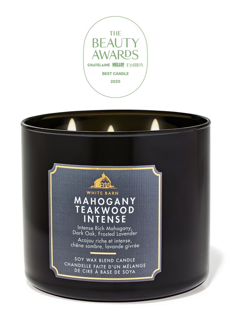 Mahogany Teakwood Intense 3-Wick Candle 3-Wick Candle
