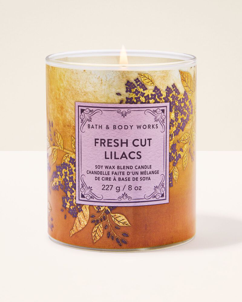 Fresh Cut Lilacs Single Wick Candle Single Wick Candle
