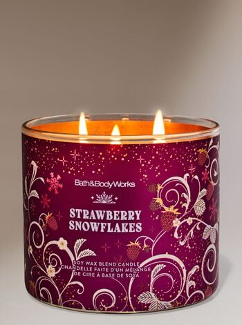 Strawberry Snowflakes 3-Wick Candle 3-Wick Candle