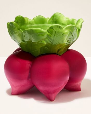 Beet Pedestal 3-Wick Candle Holder 3-Wick Candle Holder
