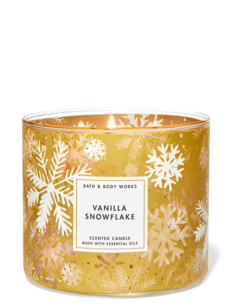 Vanilla Snowflake 3-Wick Candle 3-Wick Candle