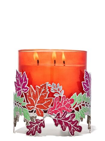 Leaf Garland 3-Wick Candle Holder 3-Wick Candle Holder