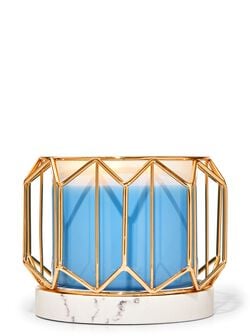Golden Decagon 3-Wick Candle Holder Golden Decagon 3-Wick Candle Holder