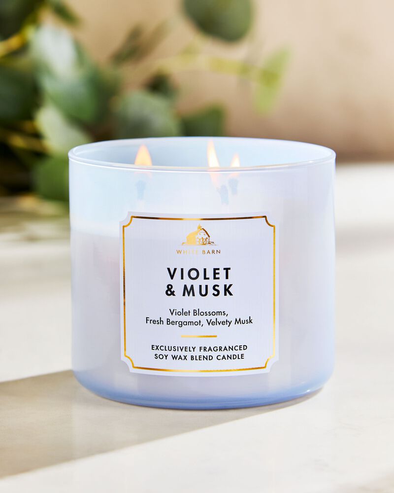 Violet & Musk 3-Wick Candle 3-Wick Candle