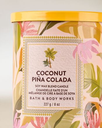 Coconut Pi&ntilde;a Colada Single Wick Candle Single Wick Candle