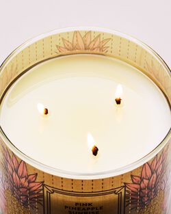 Pink Pineapple Sunrise 3-Wick Candle image number null