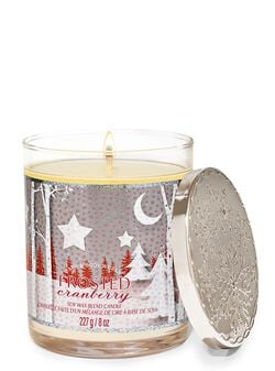 Frosted Cranberry Single Wick Candle