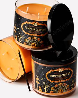 Pumpkin Carving 3-Wick Candle image number null