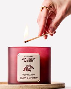 Cranberry Woods 3-Wick Candle image number null