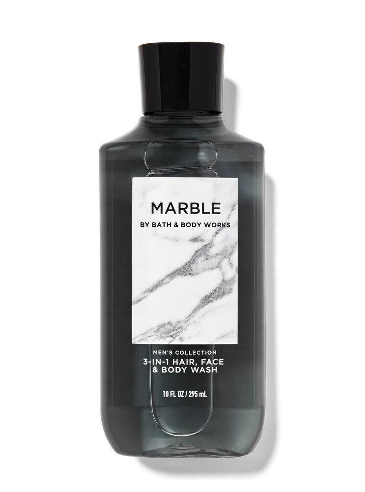 Marble Body Wash & Shower Gel 3-in-1 Hair, Face & Body Wash