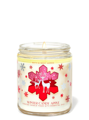 Winter Candy Apple Single Wick Candle Single Wick Candle