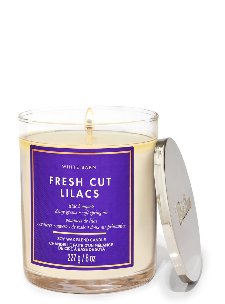 Fresh Cut Lilacs Single Wick Candle Single Wick Candle