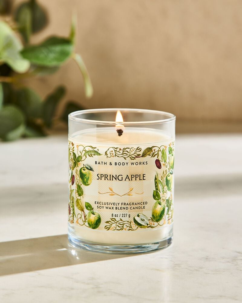 Spring Apple Single Wick Candle Single Wick Candle