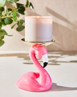 Flamingo Head 3-Wick Candle Holder image number null