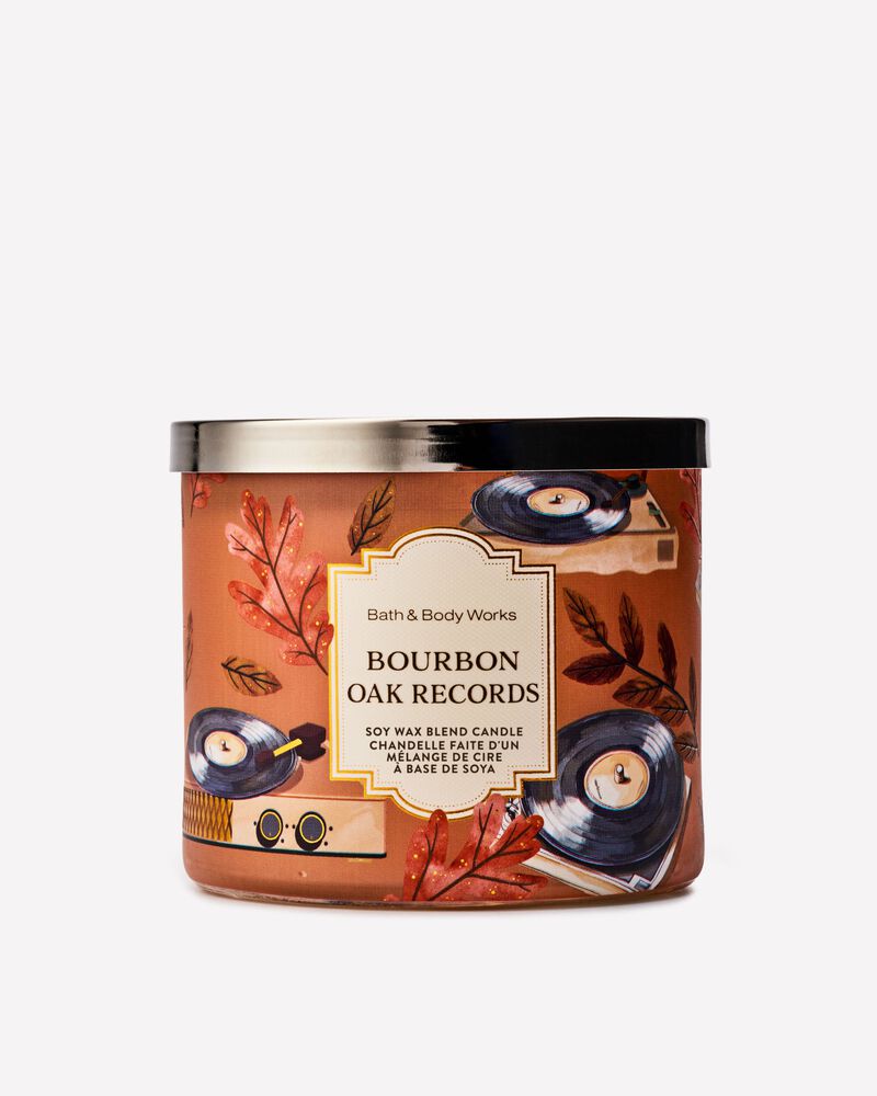 Bourbon Oak Records 3-Wick Candle 3-Wick Candle