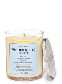 Sun-drenched Linen Signature Single Wick Candle image number null