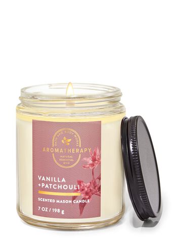 Vanilla Patchouli Mason Single Wick Candle Single Wick Candle