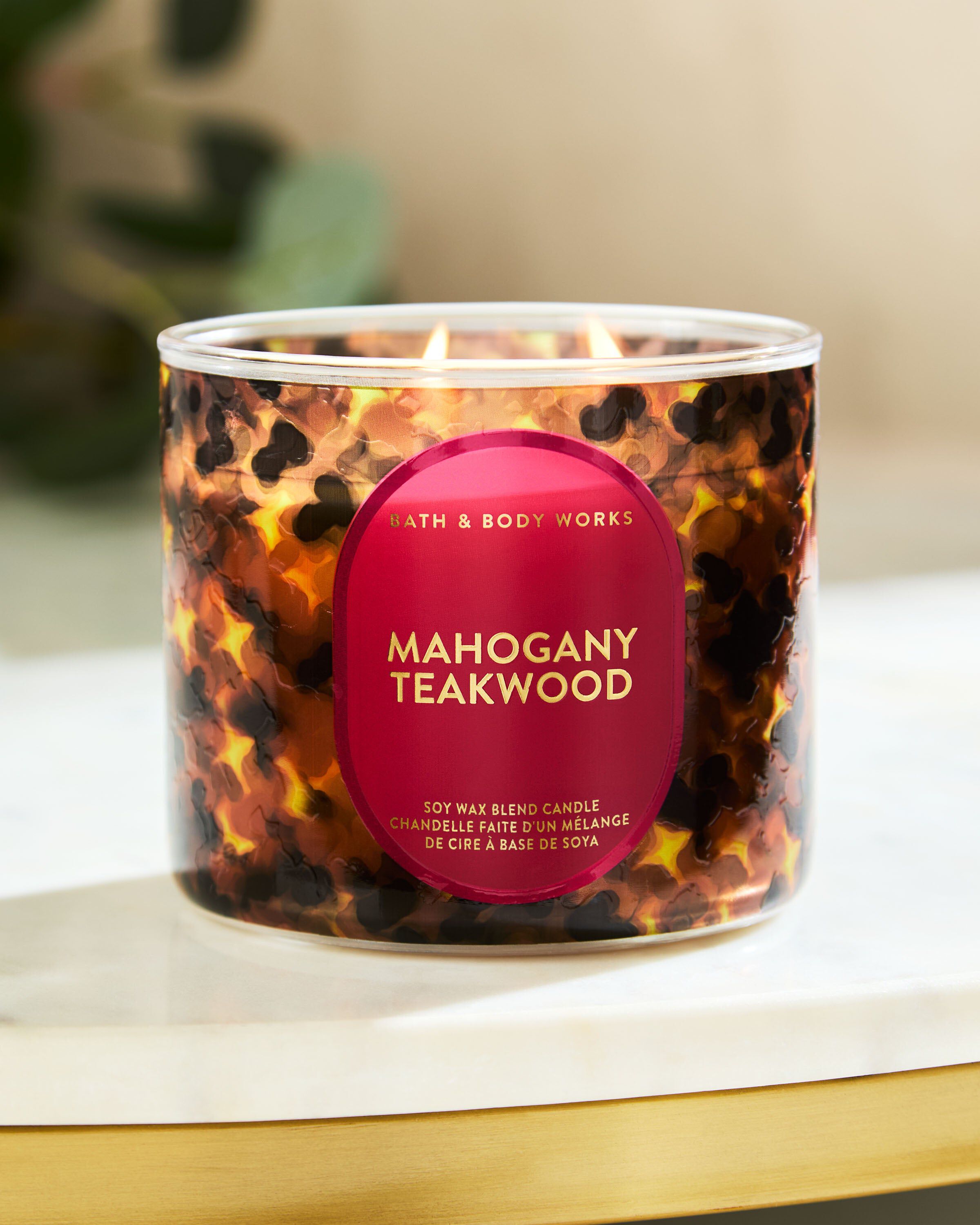 Shop Mahogany Teakwood 3-Wick Candle | Bath & Body Works Australia
