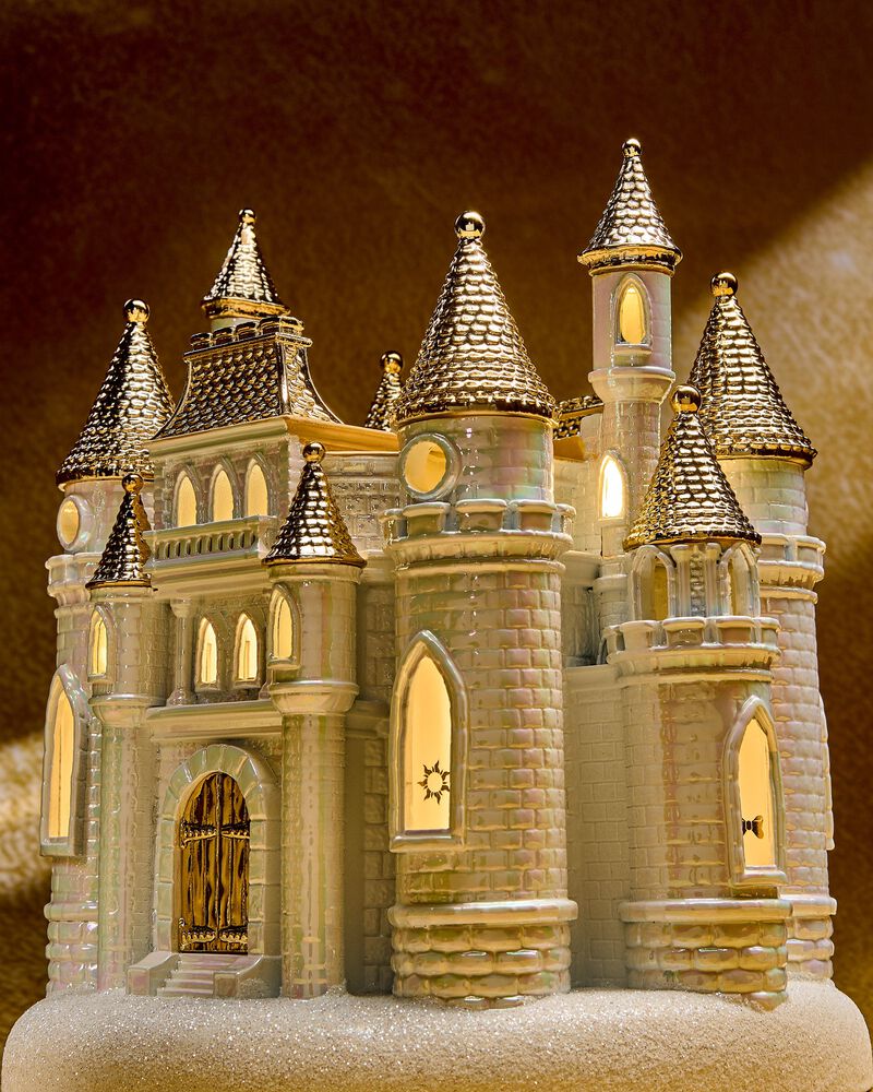 Disney Princess Light-up Castle Pedestal 3-Wick Candle Holder 3-Wick Candle Holder