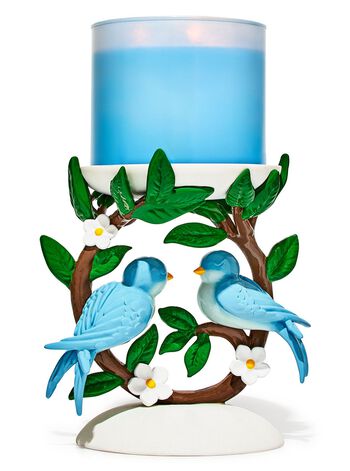 Birds on a Branch Pedestal 3-Wick Candle Holder 3-Wick Candle Holder