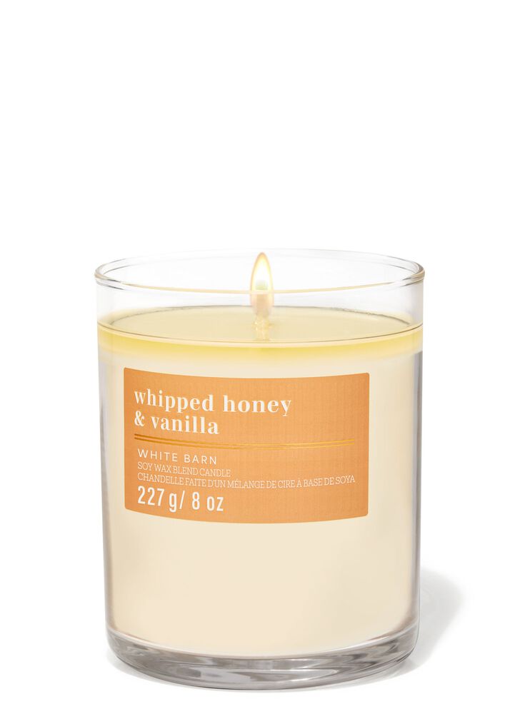 Whipped Honey & Vanilla Single Wick Candle Single Wick Candle