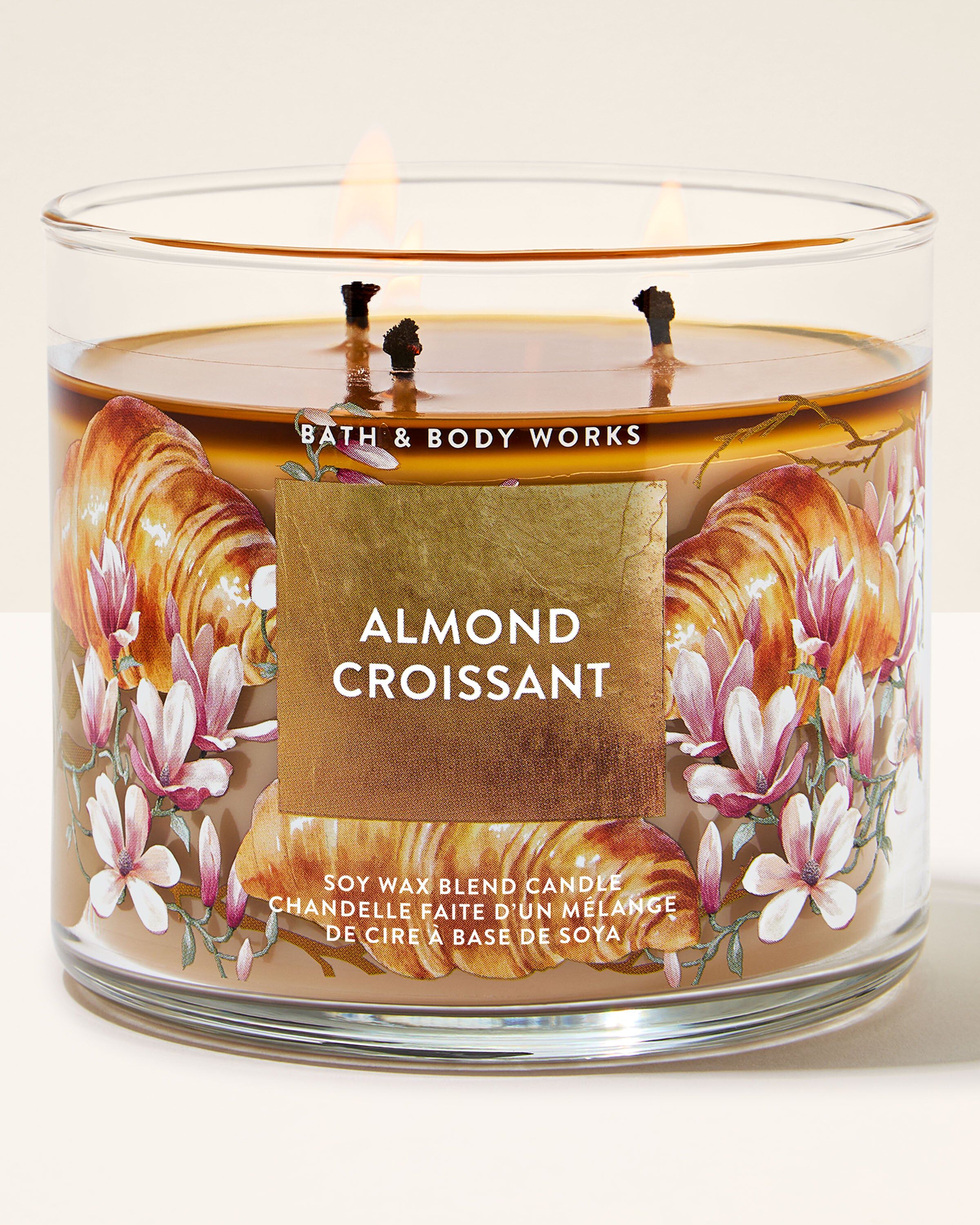 Shop Almond Croissant 3-Wick Candle | Bath & Body Works Australia