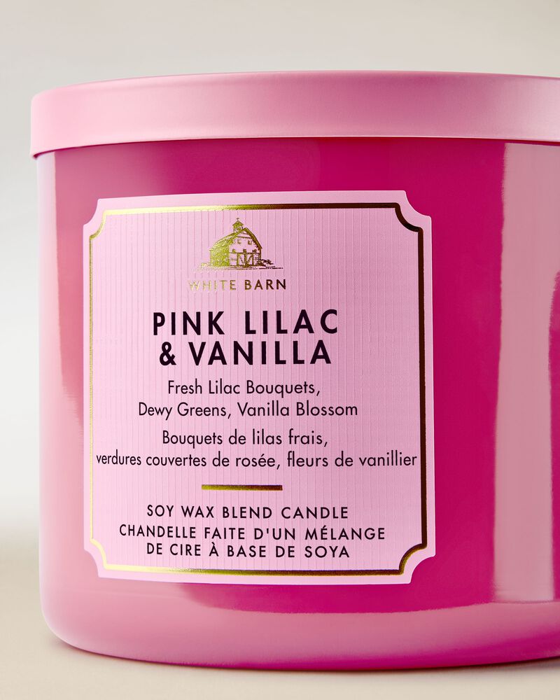Pink Lilac & Vanilla 3-Wick Candle 3-Wick Candle