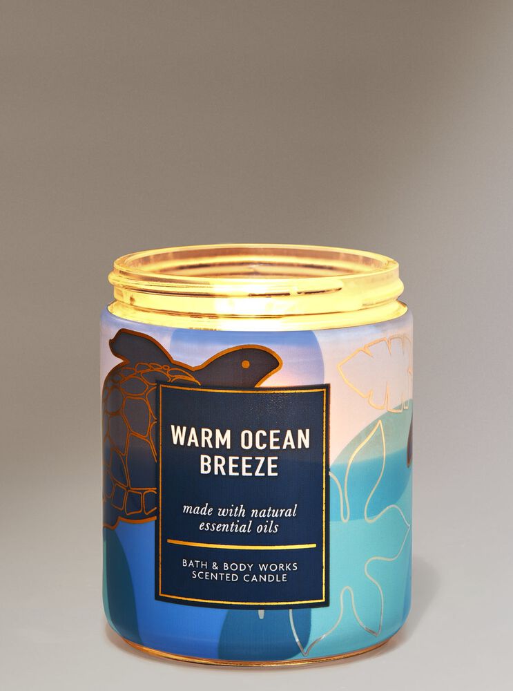 Warm Ocean Breeze Single Wick Candle Single Wick Candle