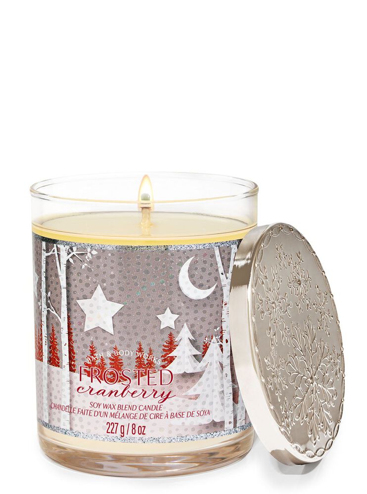 Frosted Cranberry Single Wick Candle Single Wick Candle