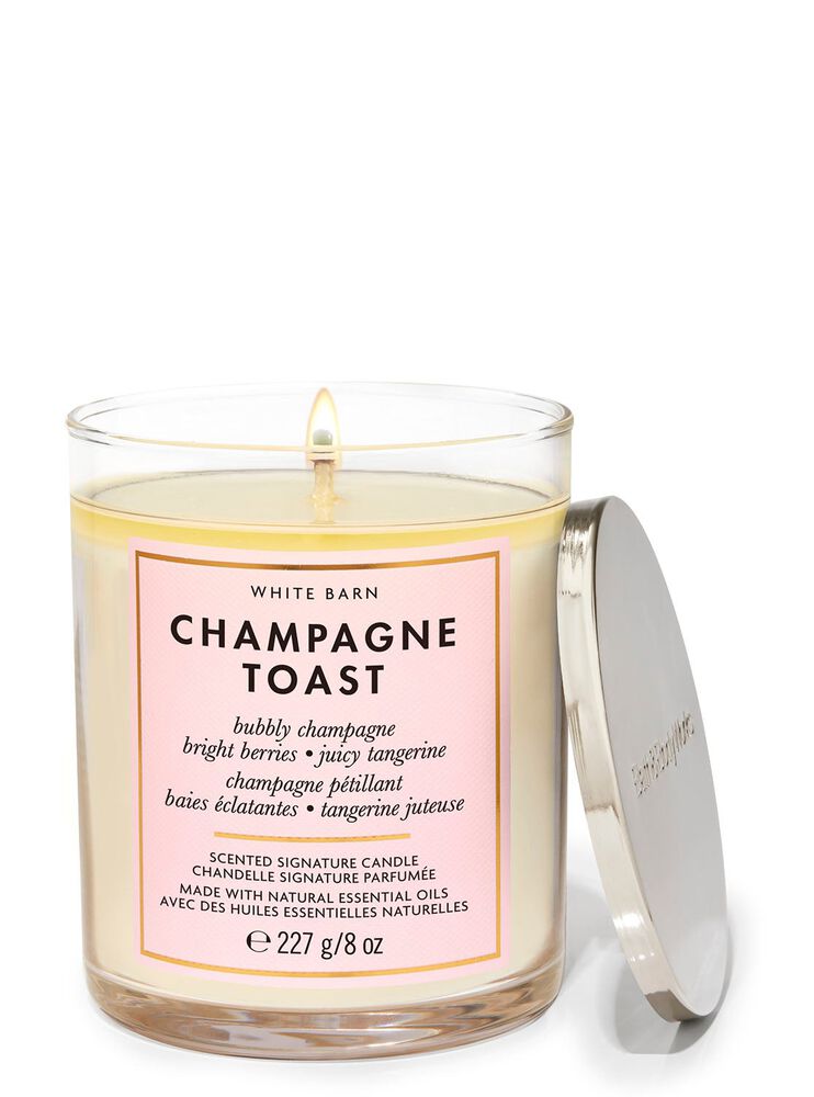 Champagne Toast Signature Single Wick Candle Single Wick Candle