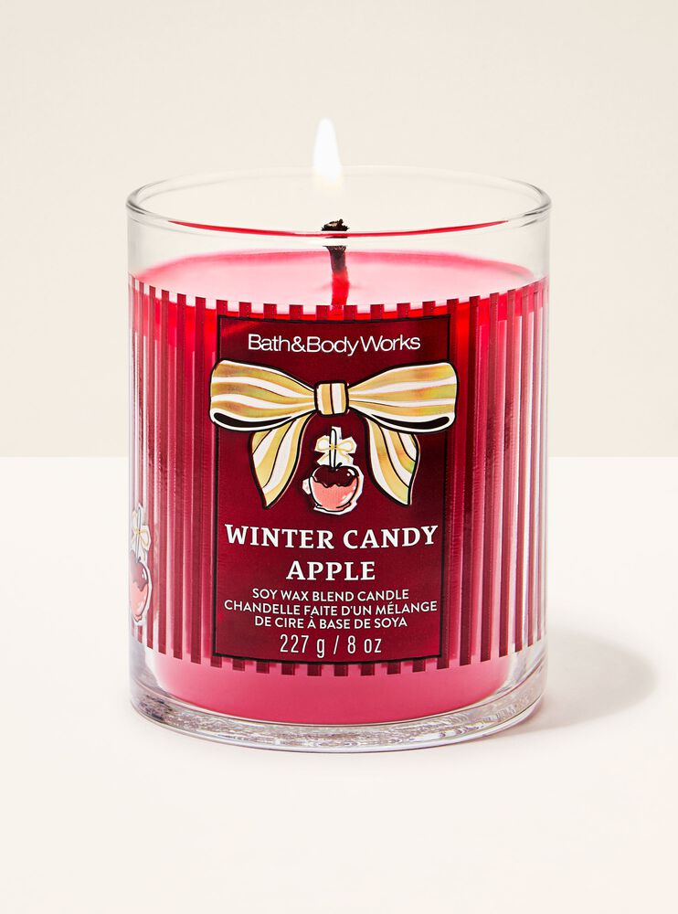 Winter Candy Apple Single Wick Candle Signature Single Wick Candle