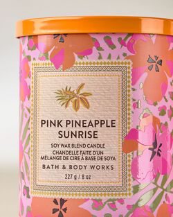 Pink Pineapple Sunrise Single Wick Candle image number null