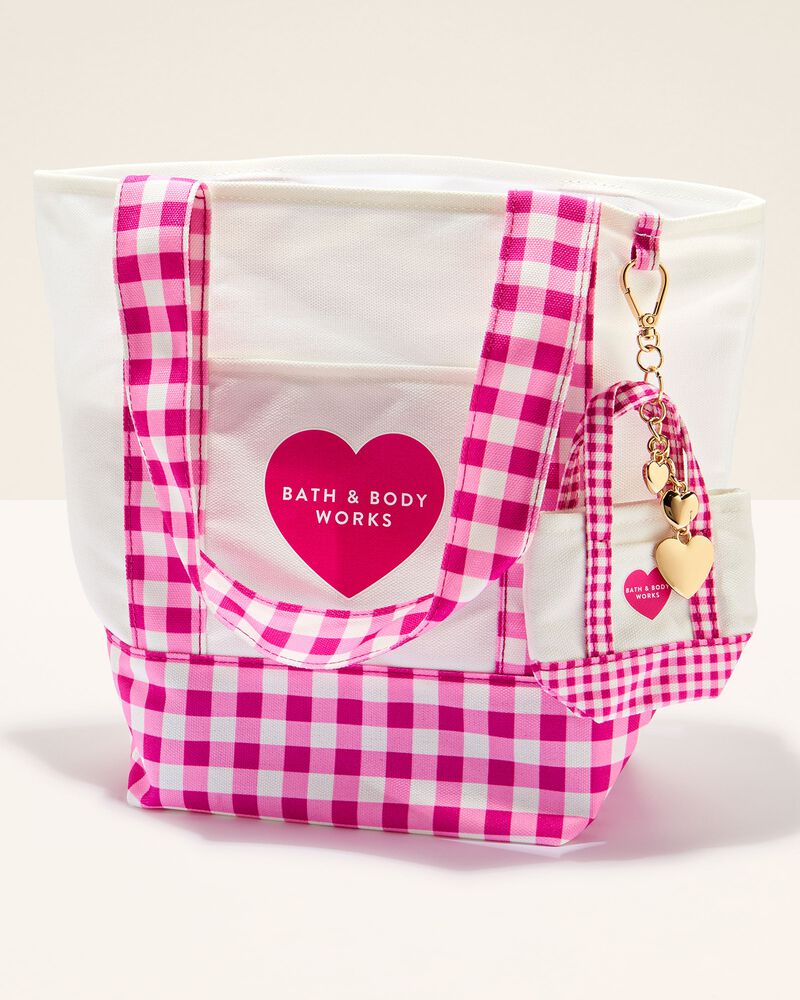 Pink Gingham Tote Bag Tote Bag