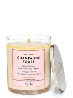 Champagne Toast Single Wick Candle image number null