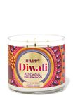 Diwali Patchouli Rosewood 3-Wick Candle image number null