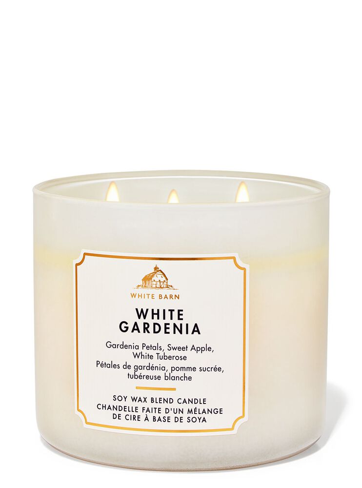 White Gardenia 3-Wick Candle 3-Wick Candle