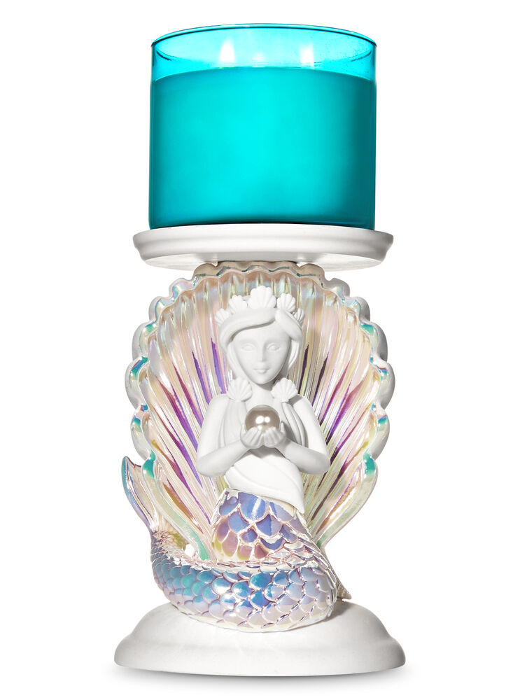 Mermaid Pedestal Candle Holder 3-Wick Candle Holder