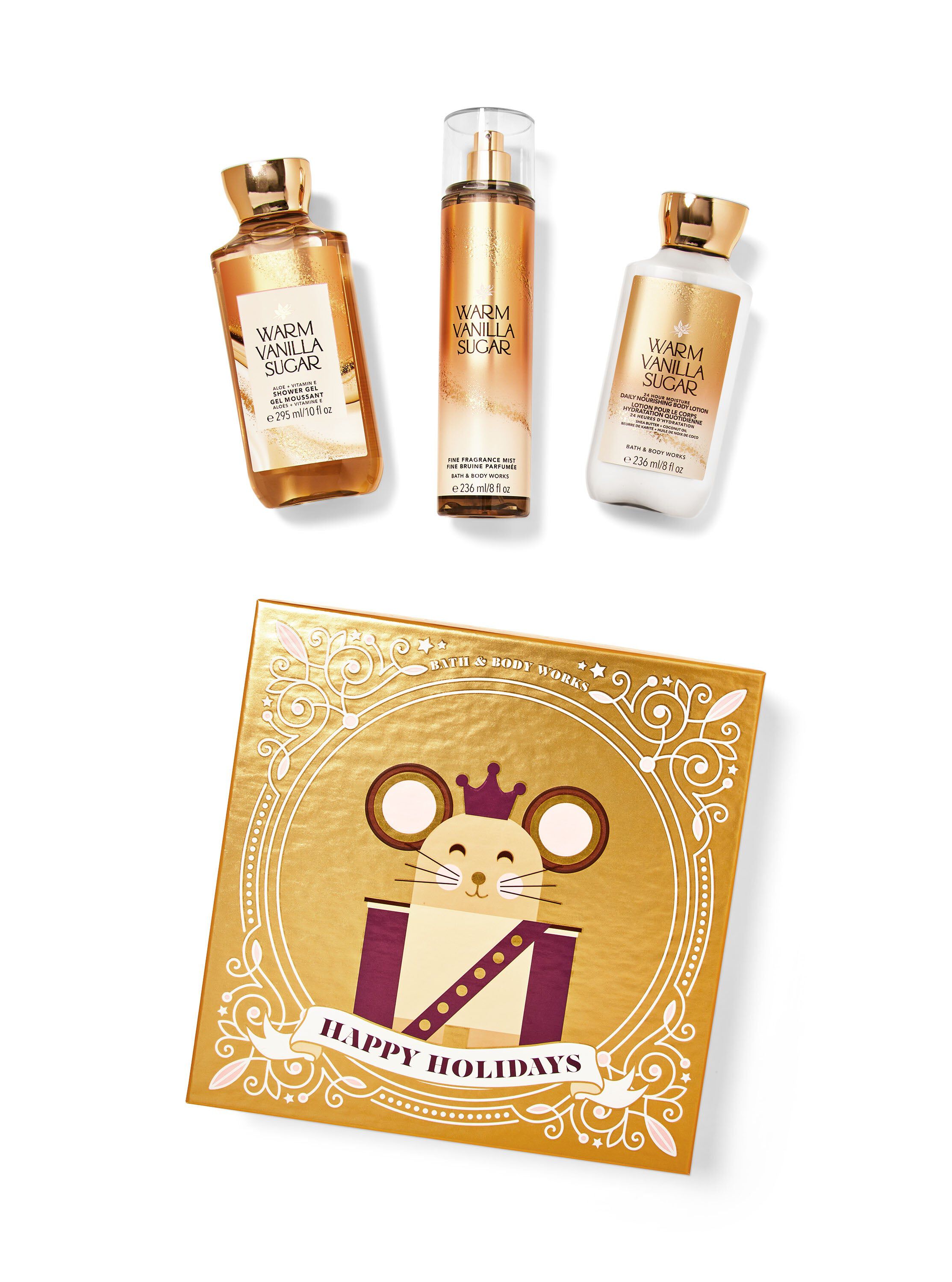 Bath & Body Works Warm Vanilla Sugar セット Amazon.com : Bath & Body Works Warm Vanilla Sugar - Trio Gift Set