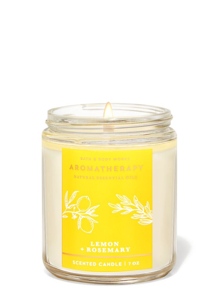 Lemon Rosemary Single Wick Candle Single Wick Candle
