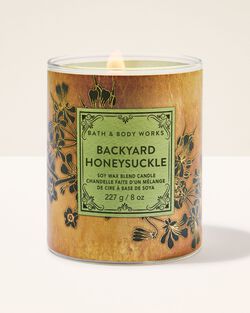 Backyard Honeysuckle Single Wick Candle image number null