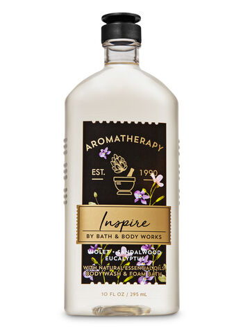 Violet Sandalwood Eucalyptus Body Wash & Shower Gel Body Wash and Foam Bath