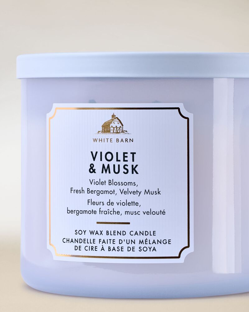 Violet & Musk 3-Wick Candle 3-Wick Candle