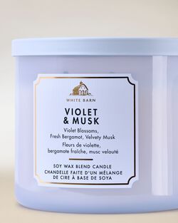Violet & Musk 3-Wick Candle image number null