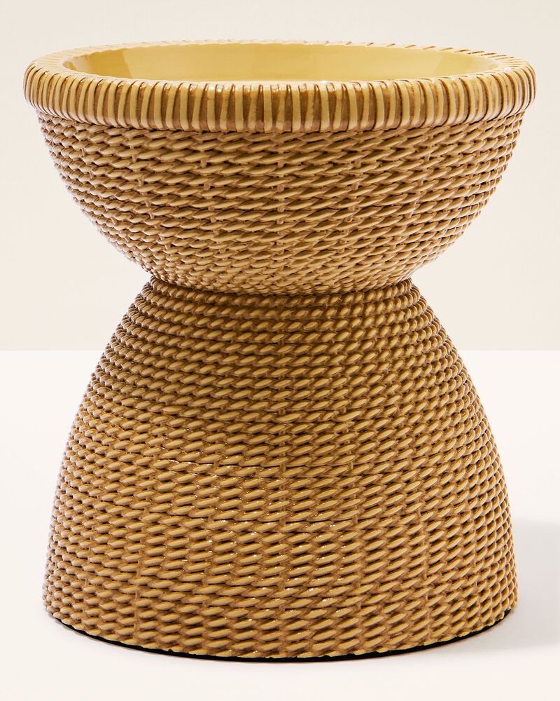 Woven Pedestal 3-Wick Candle Holder 3-Wick Candle Holder