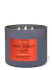Dark Amber Oud 3-Wick Candle image number null
