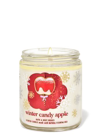 Winter Candy Apple Single Wick Candle Single Wick Candle