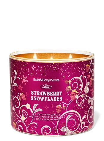 Strawberry Snowflakes 3-Wick Candle 3-Wick Candle