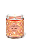 Peach Prosecco Macaron Single Wick Candle image number null