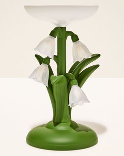 Snowdrop Dream Light-Up Pedestal Candle Holder image number null